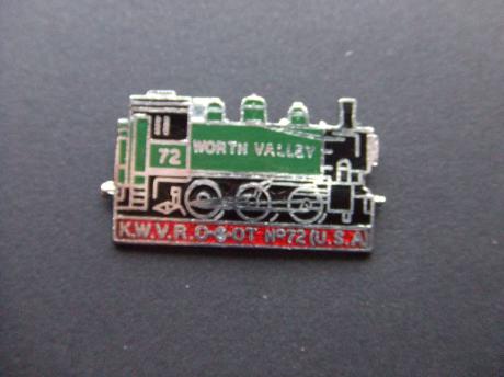 K.W.V.R. 0-6-OT nr 72 (USA} Worth Valley stoomlocomotief